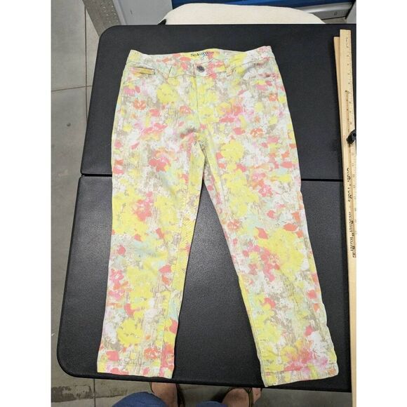 Style & Co. Jeans Slim Leg Pink Camo Tie Dye Women's 6 - Picture 5 of 8